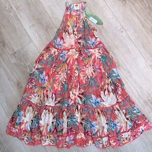NWT Farm Rio Lotus Floral Midi Dress XS